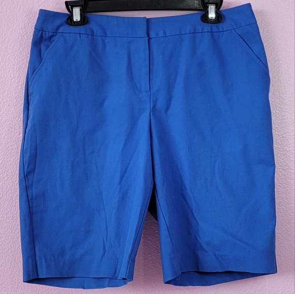 Rafaella | Shorts | Rafaella Curvy Blue Bermuda Shorts | Poshmark